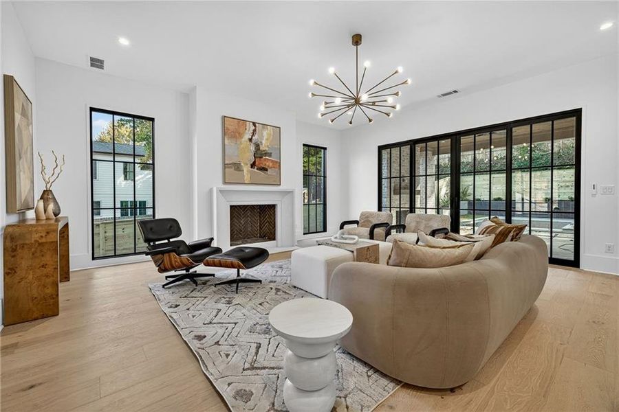 Furnished interior view inside a new home in , Atlanta (Image 43).