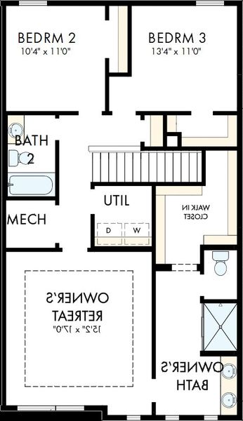 2D floor plan layout of this home in Baseline Foothills Collection, Broomfield, CO (Image 3). 2D floor plan layout of this home in Baseline Foothills Collection, Broomfield, CO (Image 3).