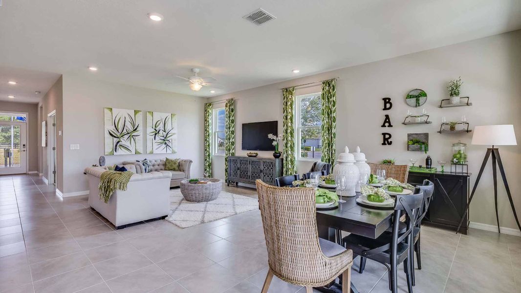 Furnished interior view inside a new home in Legacy Preserve, Parrish (Image 5). Furnished interior view inside a new home in Legacy Preserve, Parrish (Image 5).