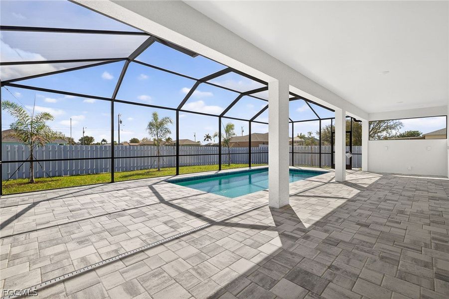 Exterior details and patio area of a home in Cape Coral, Cape Coral (Image 20).