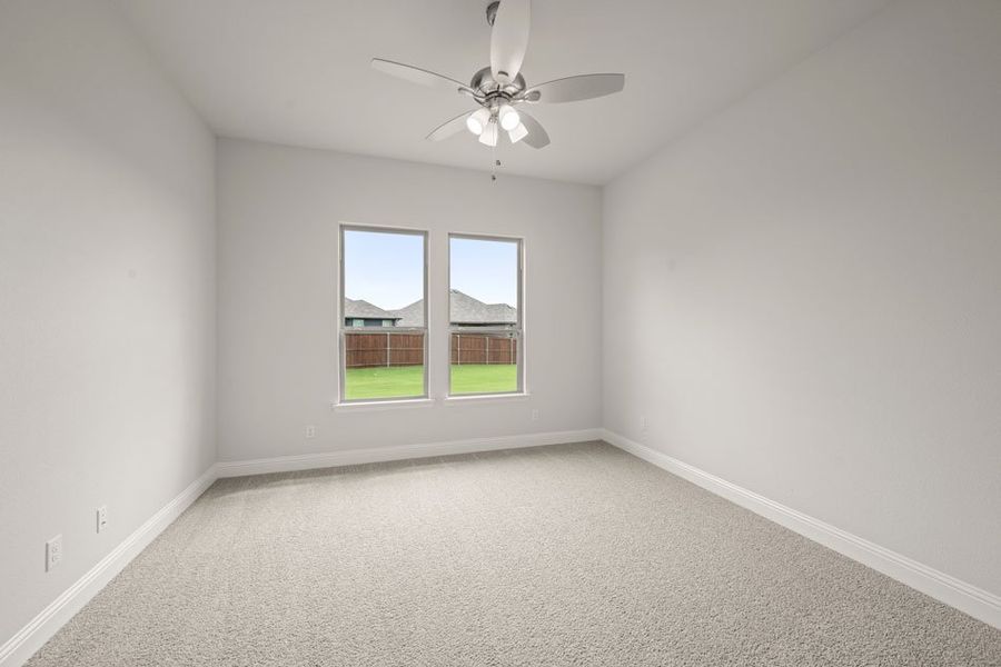 Representative exterior photo of a completed home built from the Balmoral by Impression Homes in Timberbrook, Justin, TX (Image 12).