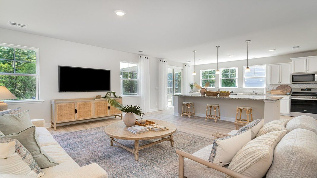 Furnished interior view inside a new home in Heron Pointe, Myrtle Beach (Image 10).