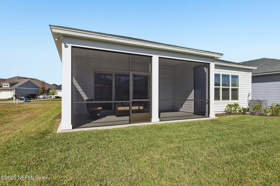 Exterior details and patio area of a home in Courtney Chase, St. Augustine (Image 31). Exterior details and patio area of a home in Courtney Chase, St. Augustine (Image 31).
