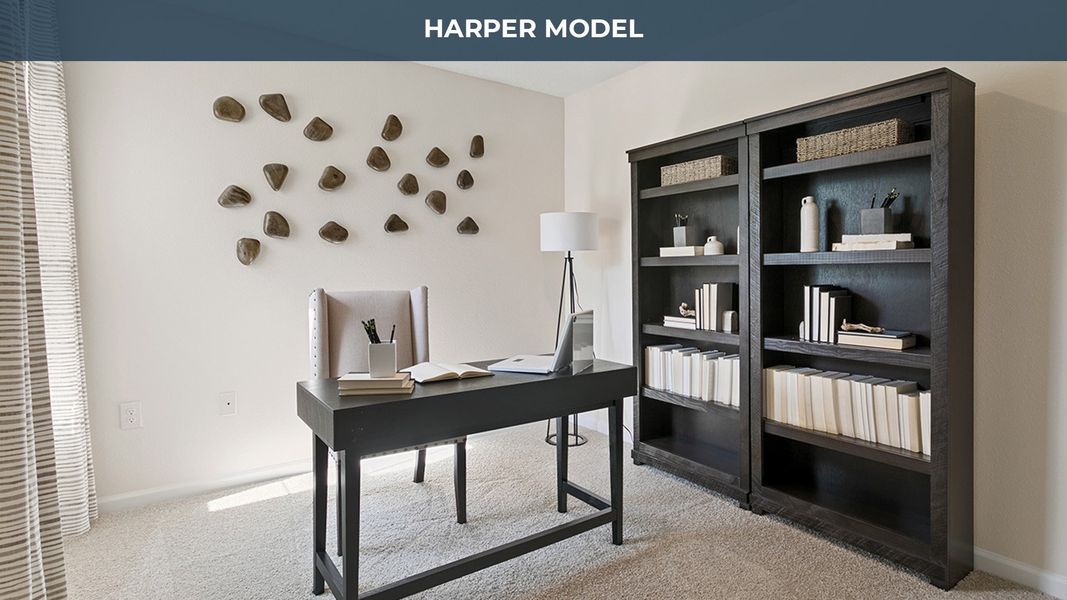 Representative furnished interior of a home built from the Harper by D.R. Horton in Bridgewater, St. Augustine (Image 12).