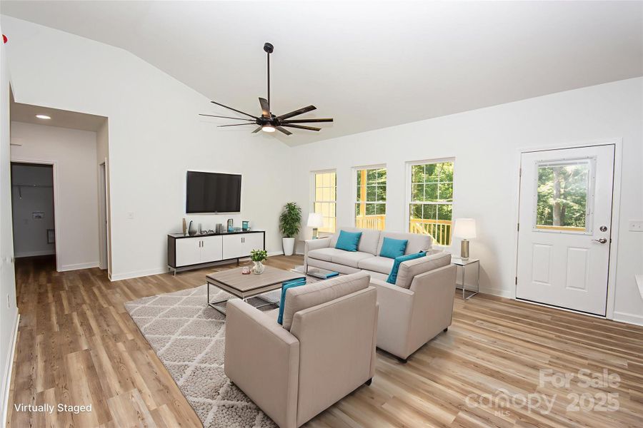 Furnished interior view inside a new home in , Statesville (Image 9).