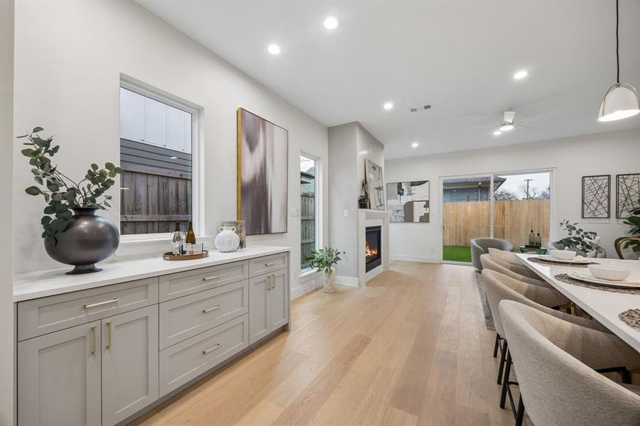 Furnished interior view inside a new home in , Dallas (Image 17).