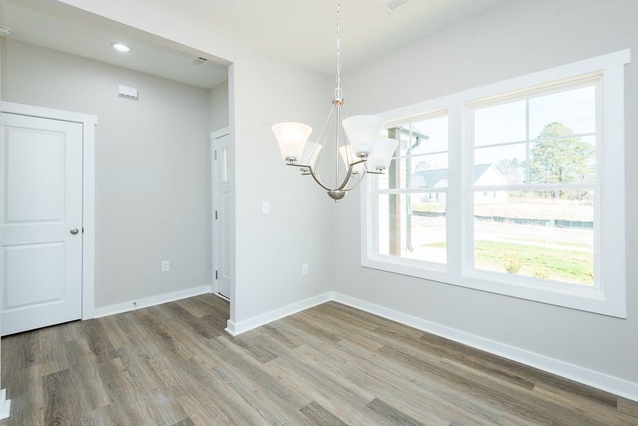 Representative unfurnished interior of a home built from the Harper by Foundation Home Builders LLC in Pallini Place, Ossipee (Image 14).