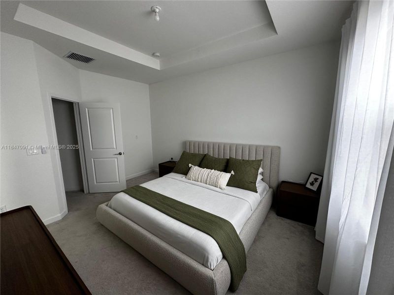 Furnished interior view inside a new home in , Miami (Image 34).