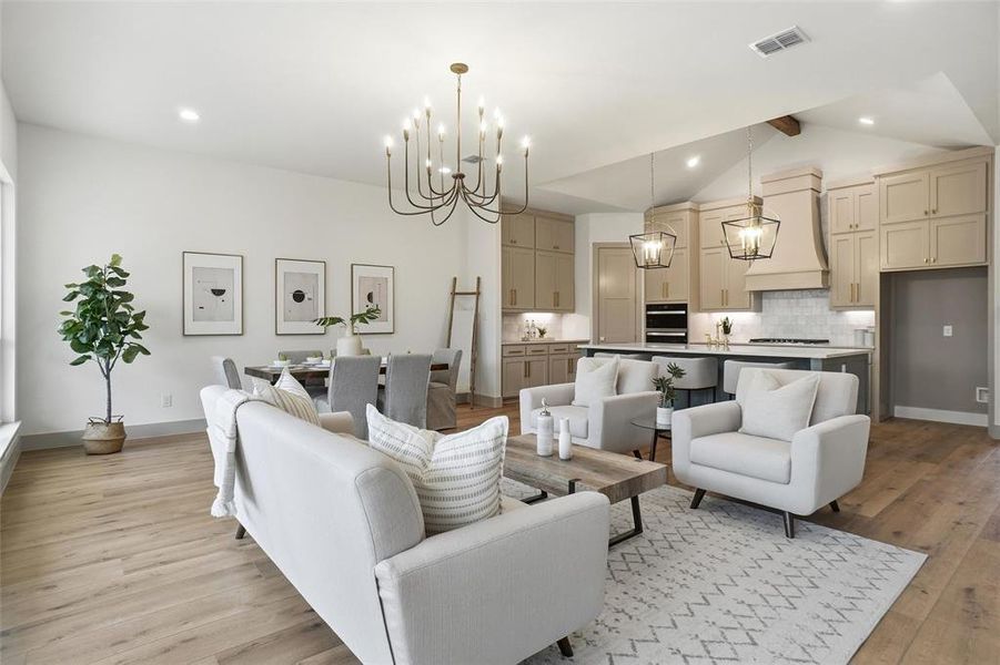 Furnished interior view inside a new home in , Roanoke (Image 5).