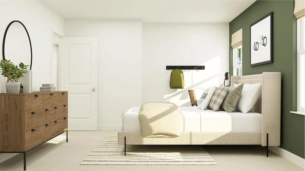 Furnished interior view inside a new home in Lindera Preserve at Cane Bay Plantation: Sabal Collection, Summerville (Image 14). Furnished interior view inside a new home in Lindera Preserve at Cane Bay Plantation: Sabal Collection, Summerville (Image 14).