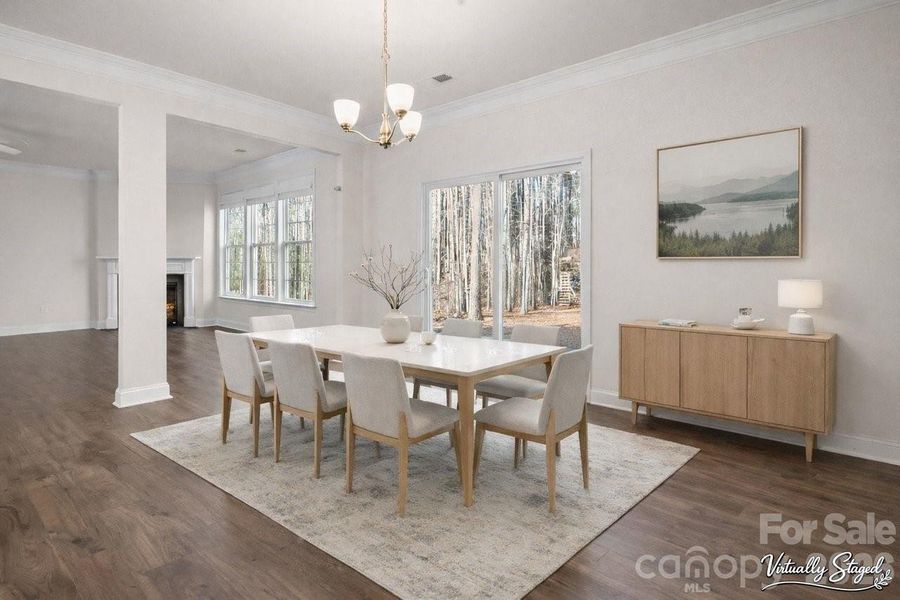 Furnished interior view inside a new home in Falls Cove, Troutman (Image 9).