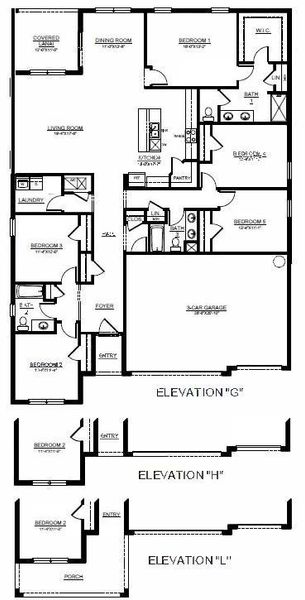 2D floor plan layout of this home in Brookside, Ruskin, FL (Image 2). 2D floor plan layout of this home in Brookside, Ruskin, FL (Image 2).