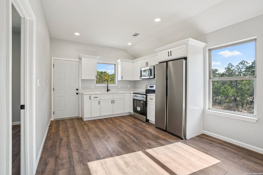 Furnished interior view inside a new home in , Bandera (Image 5). Furnished interior view inside a new home in , Bandera (Image 5).