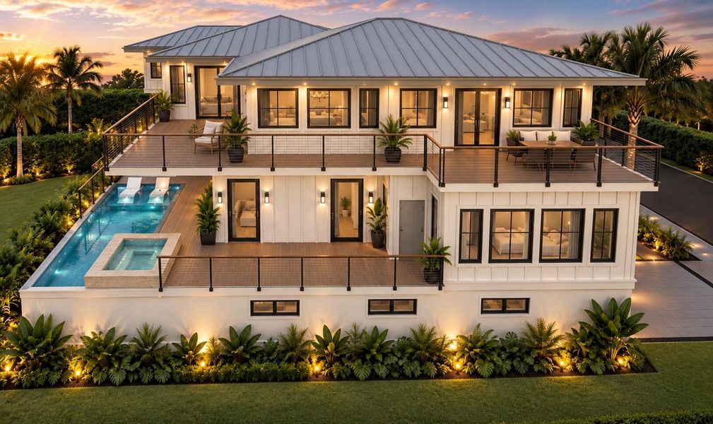 Exterior details and patio area of a home in , Isle Of Palms (Image 3).