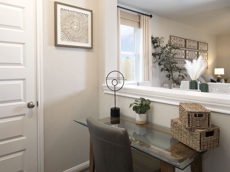 Furnished interior view inside a new home in Sundance Cove - Premier Series, Crosby (Image 10).