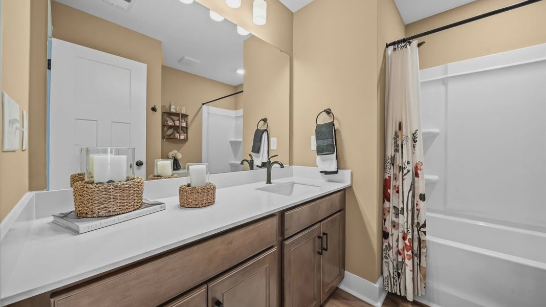 Furnished interior view inside a new home in Gresham Station, Simpsonville (Image 18). Furnished interior view inside a new home in Gresham Station, Simpsonville (Image 18).