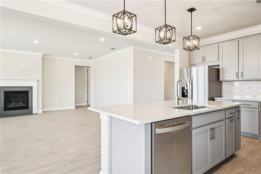 Furnished interior view inside a new home in River Pointe, Monroe (Image 13).