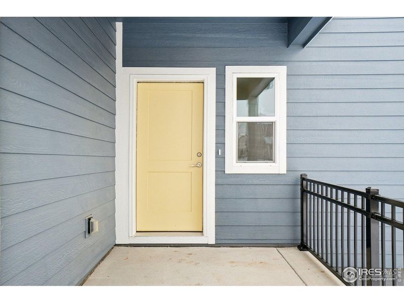 Exterior details and patio area of a home in Bloom, Fort Collins (Image 2).
