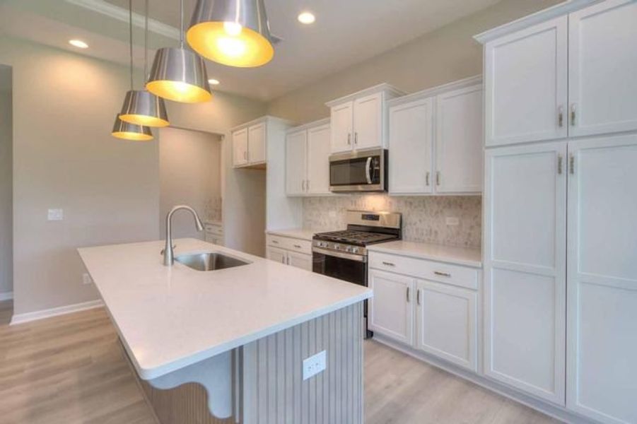 Representative furnished interior of a home built from the Sinclair by True Homes in Edgewater - Harbor Pointe, Lancaster (Image 3).