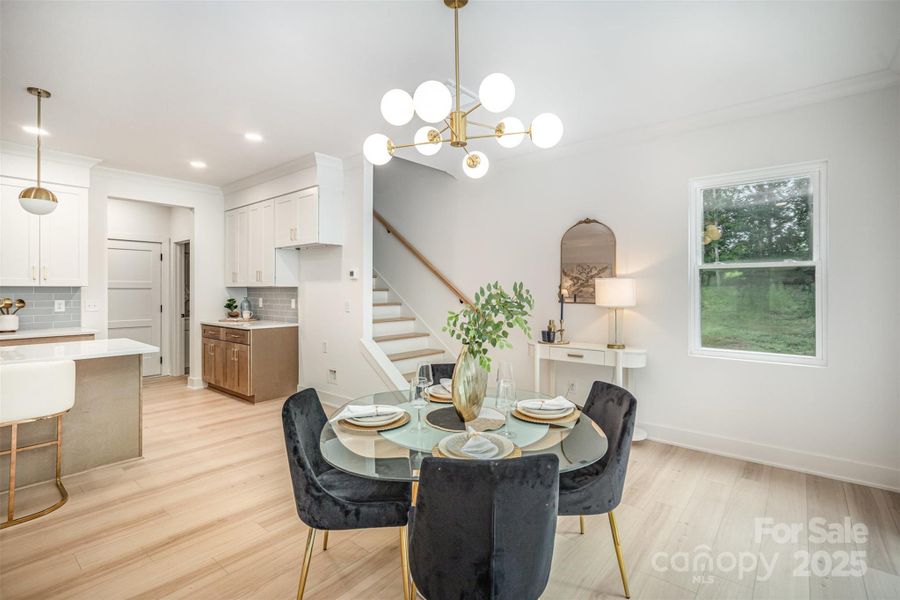 Furnished interior view inside a new home in , Hickory (Image 11).