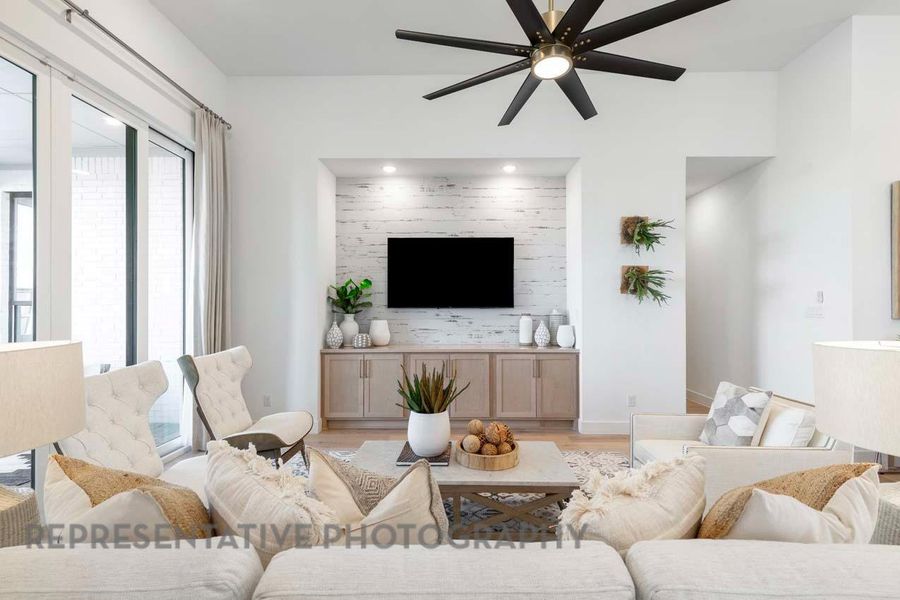 Furnished interior view inside a new home in Santa Rita Ranch: 90ft. lots, Liberty Hill (Image 16). Furnished interior view inside a new home in Santa Rita Ranch: 90ft. lots, Liberty Hill (Image 16).