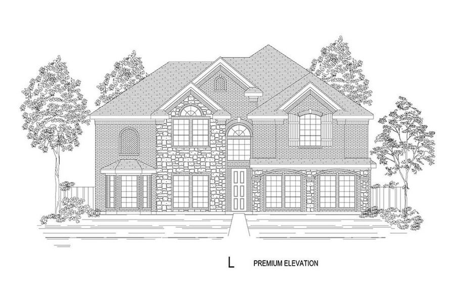 Representative rendering of the exterior for the Brentmoore FS by First Texas Homes (Image 13).