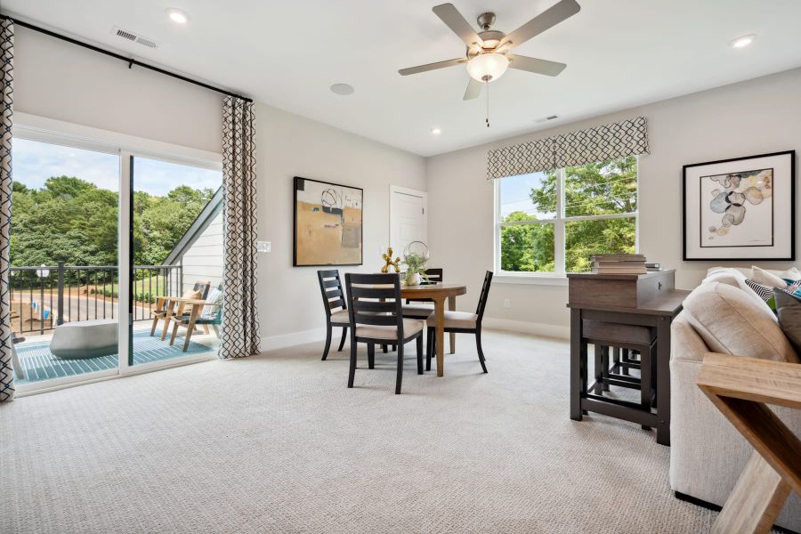 Representative furnished interior of a home built from the Stowe by Tri Pointe Homes in Seven Oaks, Belmont (Image 27).