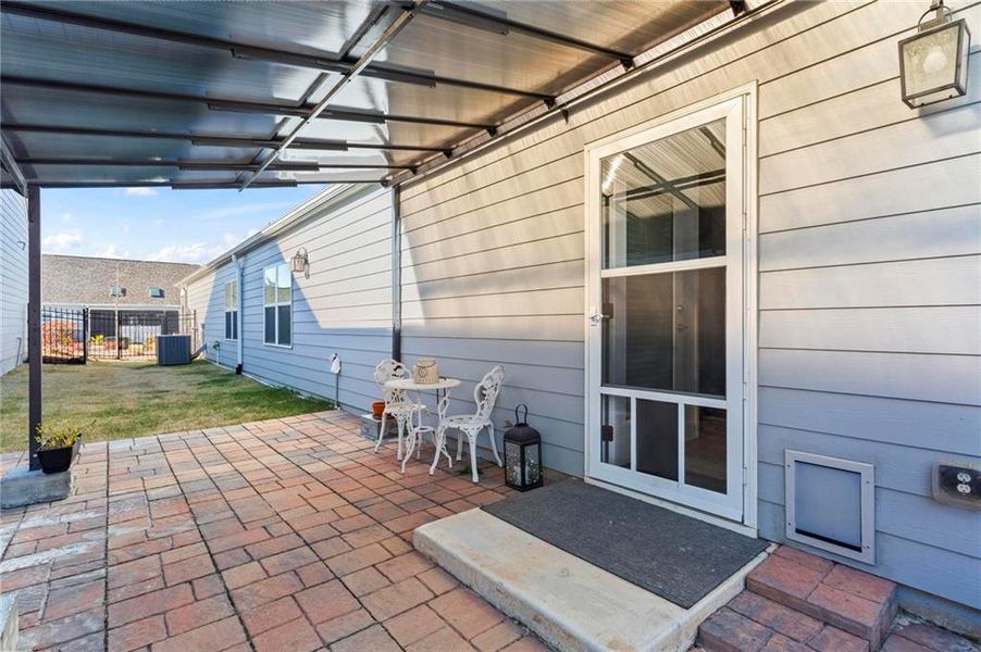 Exterior details and patio area of a home in , Hiram (Image 3).