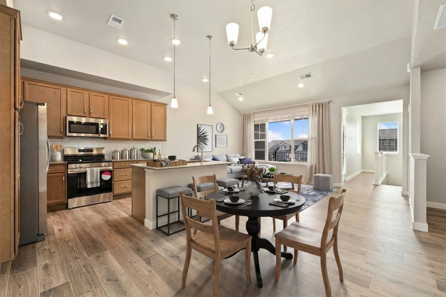 Furnished interior view inside a new home in The Lakes at Centerra, Loveland (Image 6).