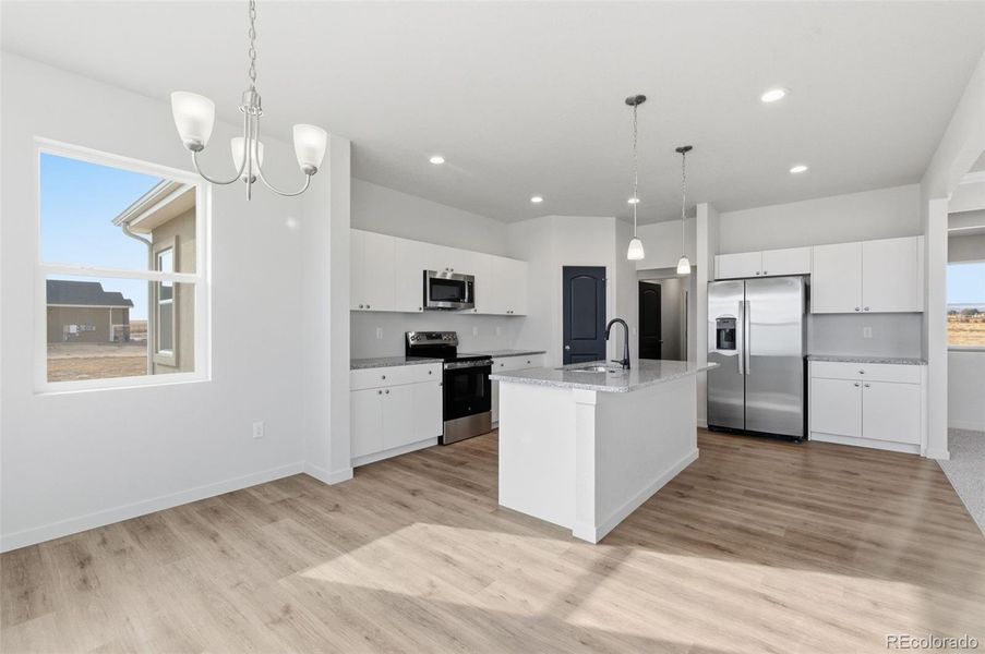 Furnished interior view inside a new home in , Pueblo West (Image 5). Furnished interior view inside a new home in , Pueblo West (Image 5).