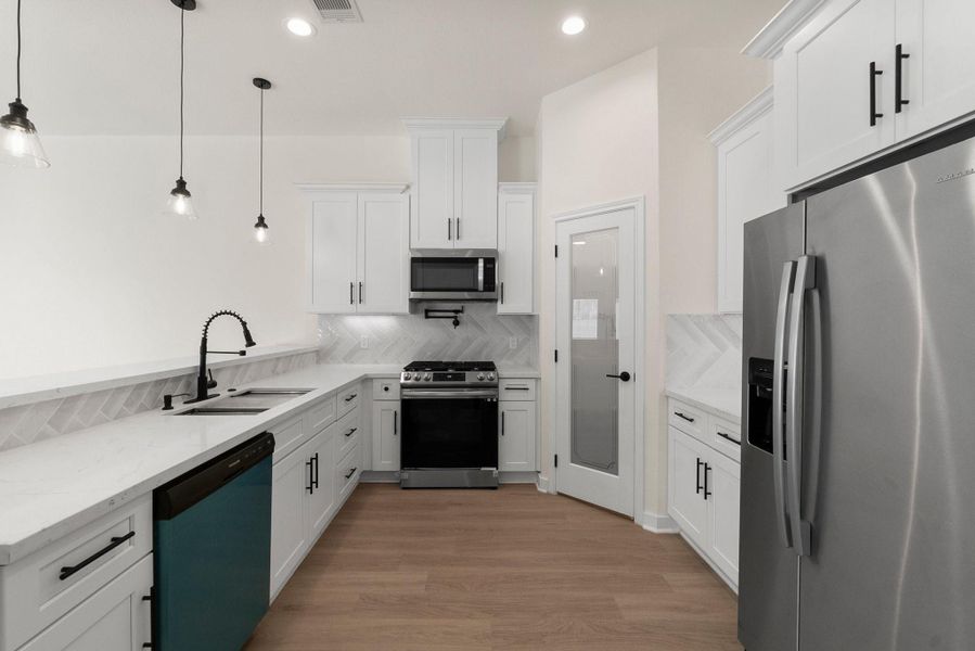 Furnished interior view inside a new home in , Willis (Image 7).