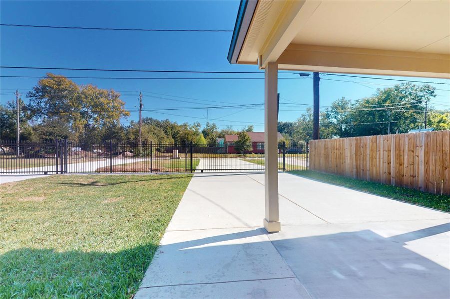 Exterior details and patio area of a home in , Houston (Image 26). Exterior details and patio area of a home in , Houston (Image 26).