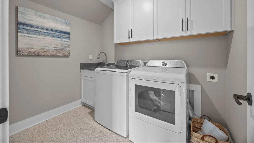 The Jordan Plan by DRB Homes in Farms at Bellingham, Mooresville, NC - Laundry