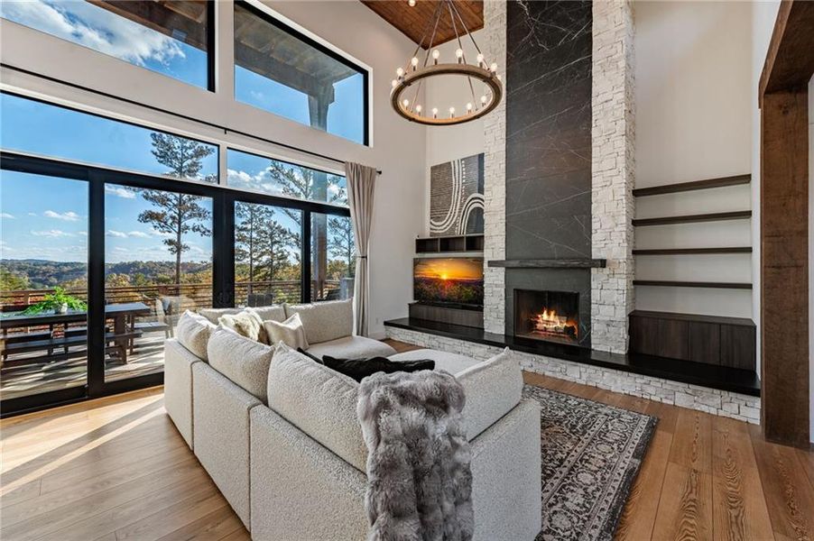 Furnished interior view inside a new home in , Ellijay (Image 7).