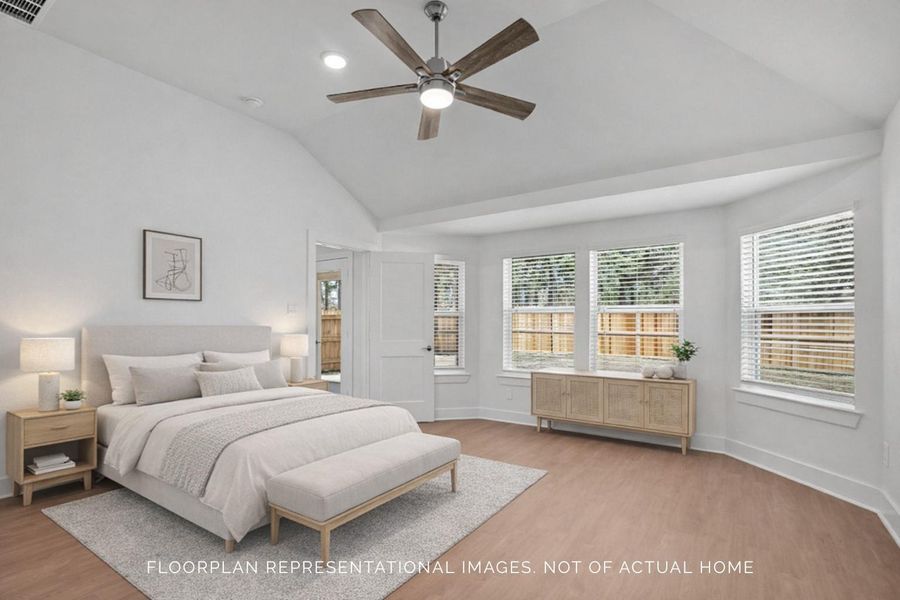 Furnished interior view inside a new home in Lone Star Landing, Montgomery (Image 10).