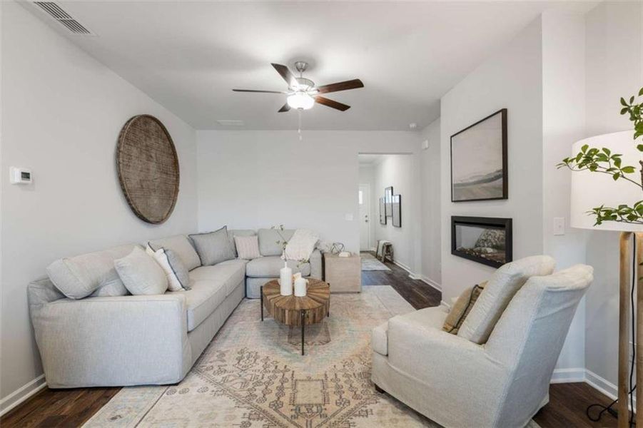 Furnished interior view inside a new home in , Conyers (Image 38).