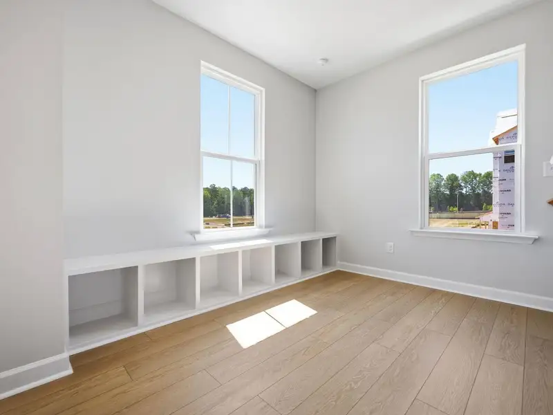 Spacious, unfurnished interior of a new home in Forestville Yard Townhomes, Knightdale (Image 22). Spacious, unfurnished interior of a new home in Forestville Yard Townhomes, Knightdale (Image 22).