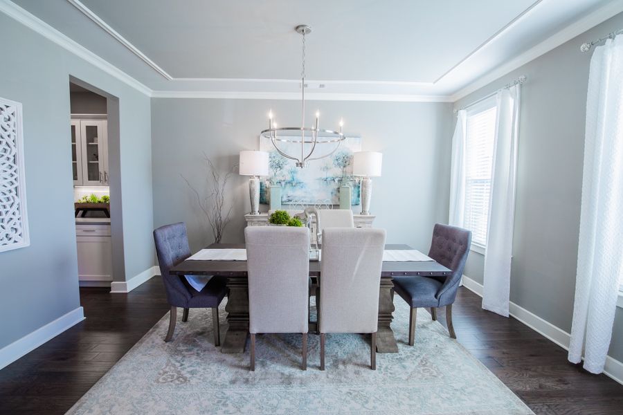 Representative furnished interior of a home built from the Worthington by Grant & Co in White Oak, Arlington (Image 28).