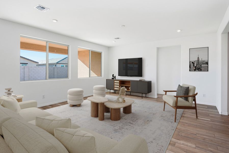 Furnished interior view inside a new home in Marbella at Windrose, Waddell (Image 8).
