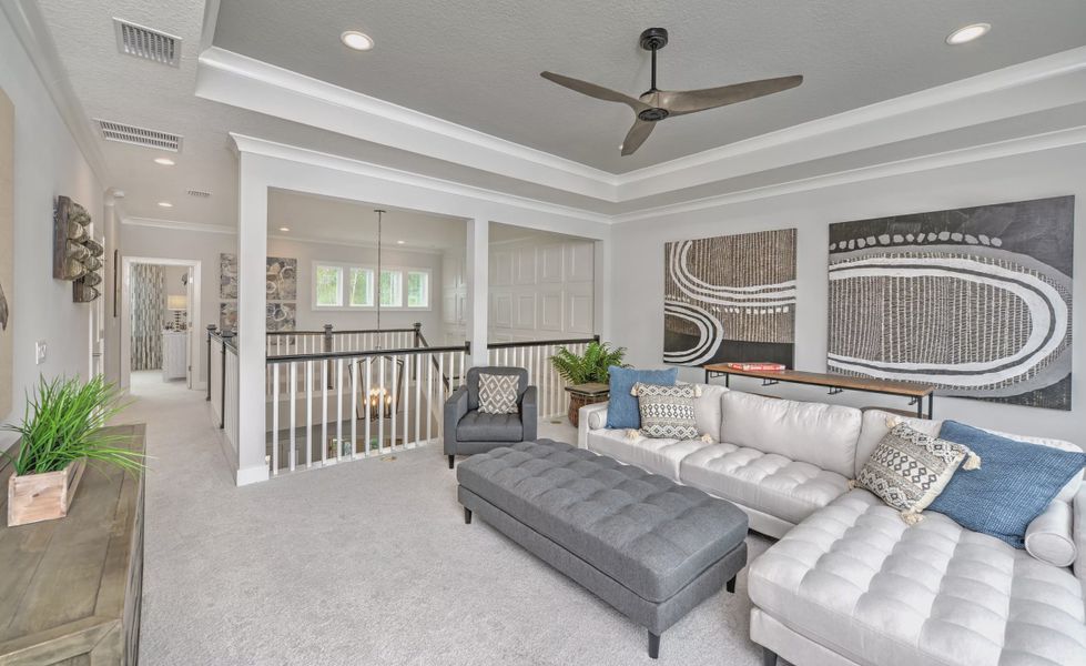 Furnished interior view inside a new home in Middlebourne, St. Johns (Image 32).
