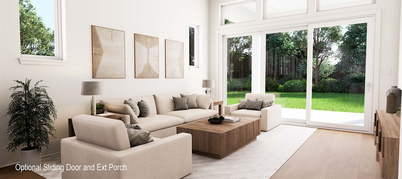 The Cleveland - Optional Sliding Door with Extended Porch The Cleveland - Optional Sliding Door with Extended Porch