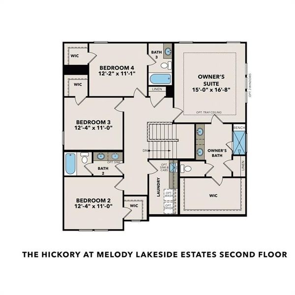 2D floor plan layout of this home in Melody Lakeside Estates, Buford, GA (Image 2). 2D floor plan layout of this home in Melody Lakeside Estates, Buford, GA (Image 2).
