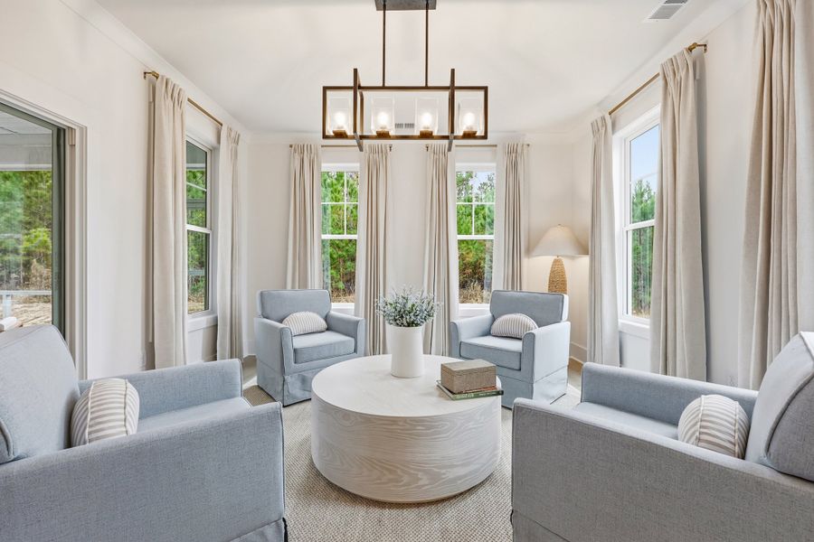 Representative furnished interior of a home built from the Carolyn II by Great Southern Homes in Edgefield, Loris (Image 33).