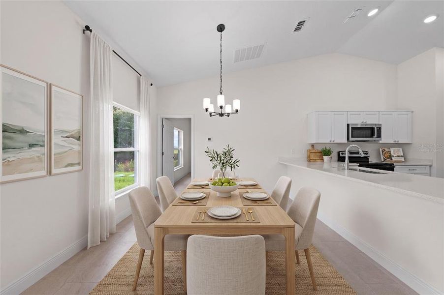 Furnished interior view inside a new home in , Yeehaw Junction (Image 5).