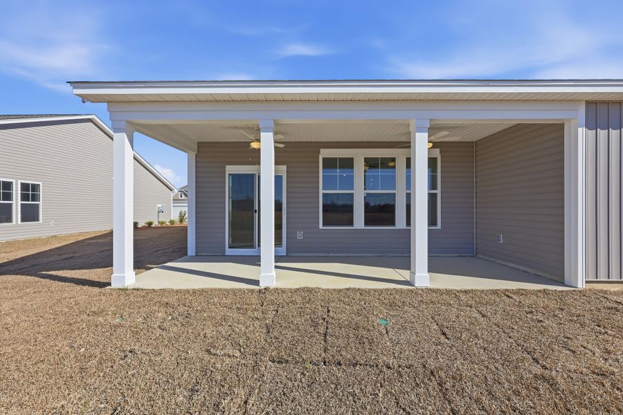 Representative exterior details of a home built from the Bailey II by Great Southern Homes in Oak Hollow, Longs (Image 47).