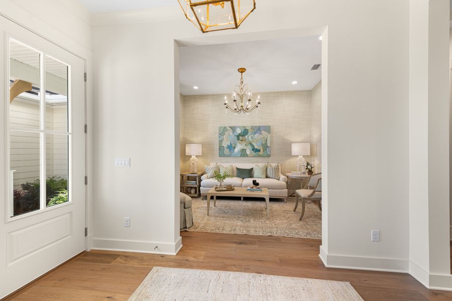 Representative furnished interior of a home built from the Seaside by Riverside Homes in Hidden Creek at SilverLeaf, St. Augustine (Image 9). Representative furnished interior of a home built from the Seaside by Riverside Homes in Hidden Creek at SilverLeaf, St. Augustine (Image 9).