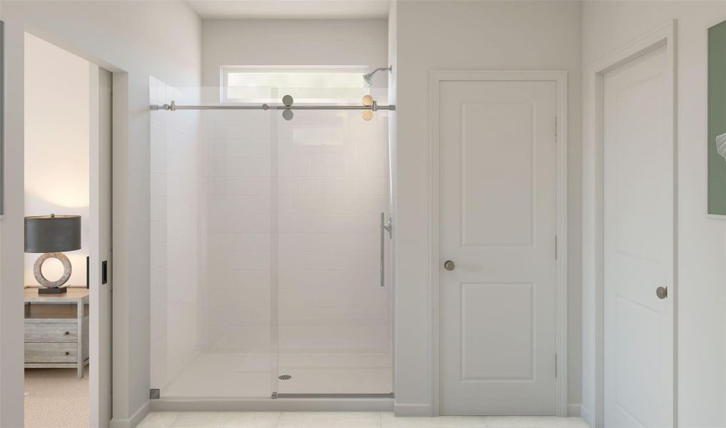 Serene primary bath (*Artist rendering used for illustration purposes only.) Serene primary bath (*Artist rendering used for illustration purposes only.)
