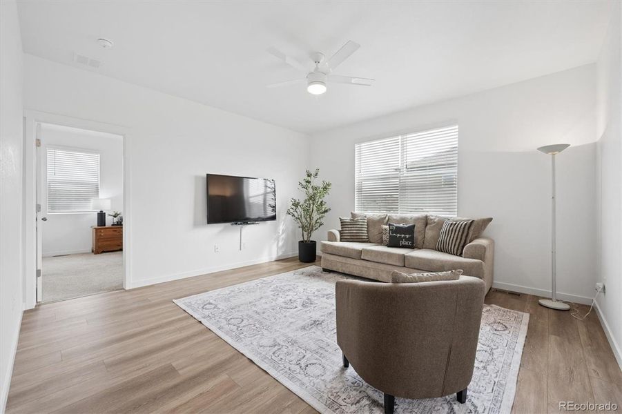 Furnished interior view inside a new home in Timberleaf, Thornton (Image 14). Furnished interior view inside a new home in Timberleaf, Thornton (Image 14).