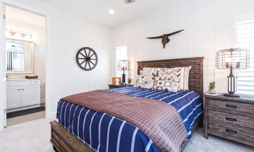 Representative furnished interior of a home built from the Coronado by Classica Homes in Weddington Grove, Weddington (Image 36).