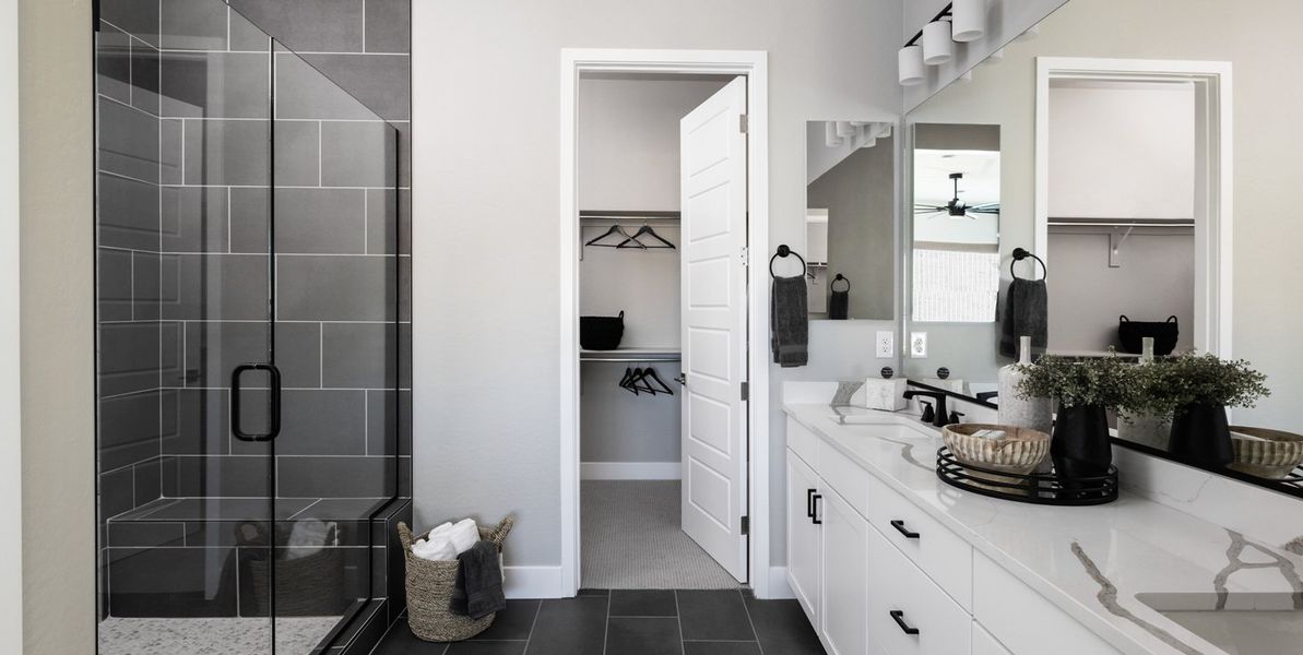 Furnished interior view inside a new home in Horizon at The Dells, Prescott (Image 21). Furnished interior view inside a new home in Horizon at The Dells, Prescott (Image 21).